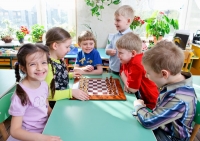 Шахматные занятия в детском саду.