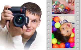 Авторский сайт детского фотографа Игоря Губарева, посвящённый игровой фотосъёмке детей