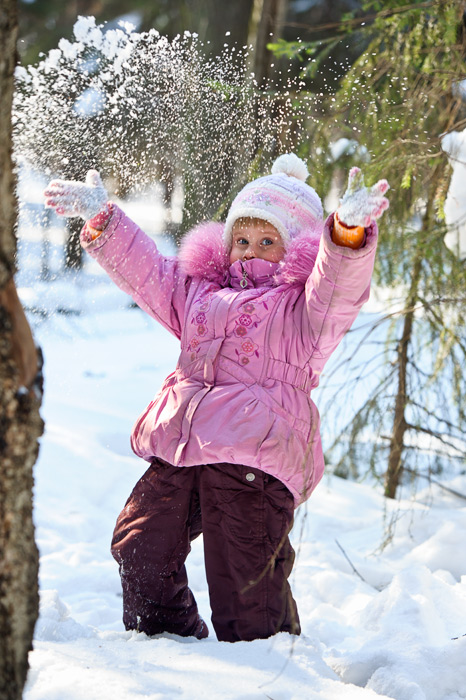 детский фоторепортаж в снежном парке от Игоря Губарева