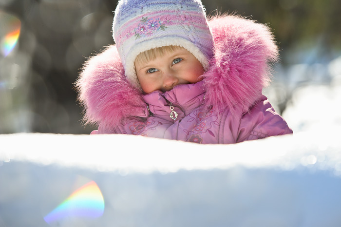 Детские и семейные фотосессии в зимнем парке в Москве