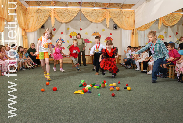 Фотографии детских праздников. Игровые соревнования для детей на празднике в детском саду.