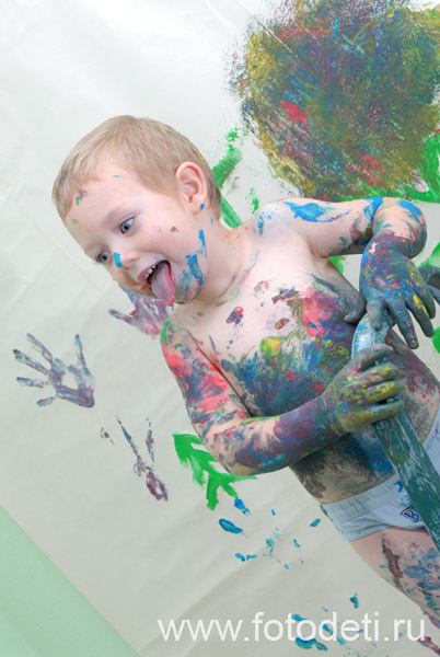 Творческое развитие детей. Цветопроба.