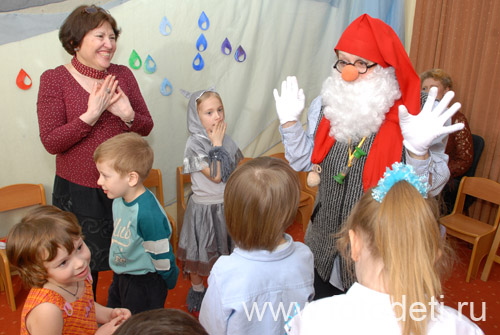 Фотогалерея детских праздников. Праздничная сказка для детей с участием гномика.