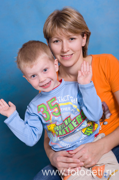 Фотография прикольного ребёнка, на фотосайте профессионального фотографа Губарева И.Н.: Портрет мамы с ребёнком