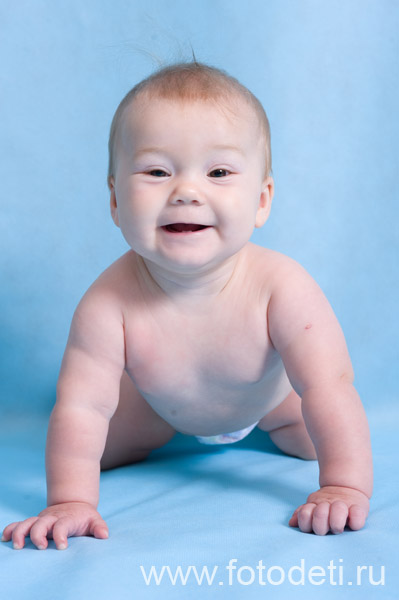 Фотоснимок забавного ребёнка, на сайте московского фотографа и психолога Губарева Игоря: Улыбка младенца