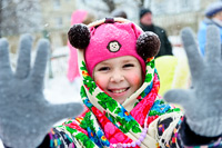 Фото детишек, сделанные во время Масленицы в детском саду в России