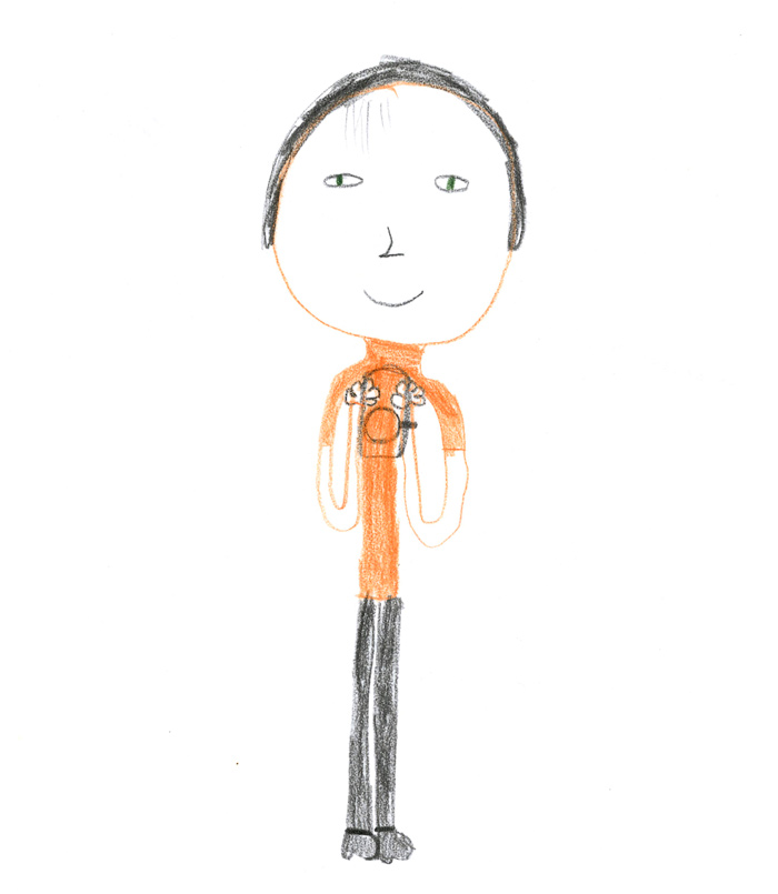 Детский карандашный портрет автора сайта fotodeti.ru
