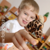 Пальчиковая кукла - жираф, фото детей на сайте fotodeti.ru