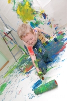 Как правильно наносить краску, фотография из галереи «Дети рисуют