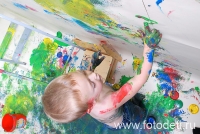 Авторская роспись стен в квартире, фотография из галереи «Дети рисуют
