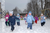 Детские забавы зимой, фото детей на сайте fotodeti.ru