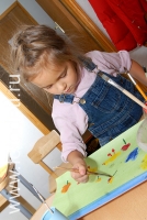 Обучение детей художественным техникам, фотография из галереи «Дети рисуют
