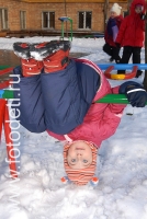 Зимние подвижные игры, фотографии детей в авторском  фотобанке