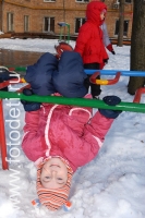 Физкультура зимой, фотографии детей в авторском  фотобанке