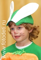 Мальчик в костюме зайца, фотогалерея детской театральной студии