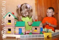 Строительство коттеджей из дерева, фотографии детей на авторском сайте детского фотографа