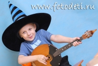 Обучение игре на мандолине в Москве, забавные фотографии детей на сайте детского фотографа