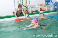 Детские занятия в бассейне с инструктором, фотка детского фотографа и психолога Губарева И.Н.