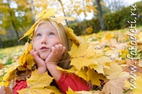 Кленовые листья на фотографиях детского фотографа, фотка детского фотографа и психолога Губарева И.Н.