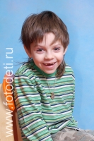 Студийный портрет мальчугана, детский студийный портрет портрет
