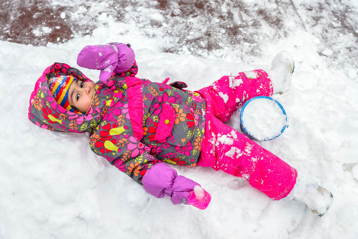 Портреты детей на зимней прогулке в детском саду