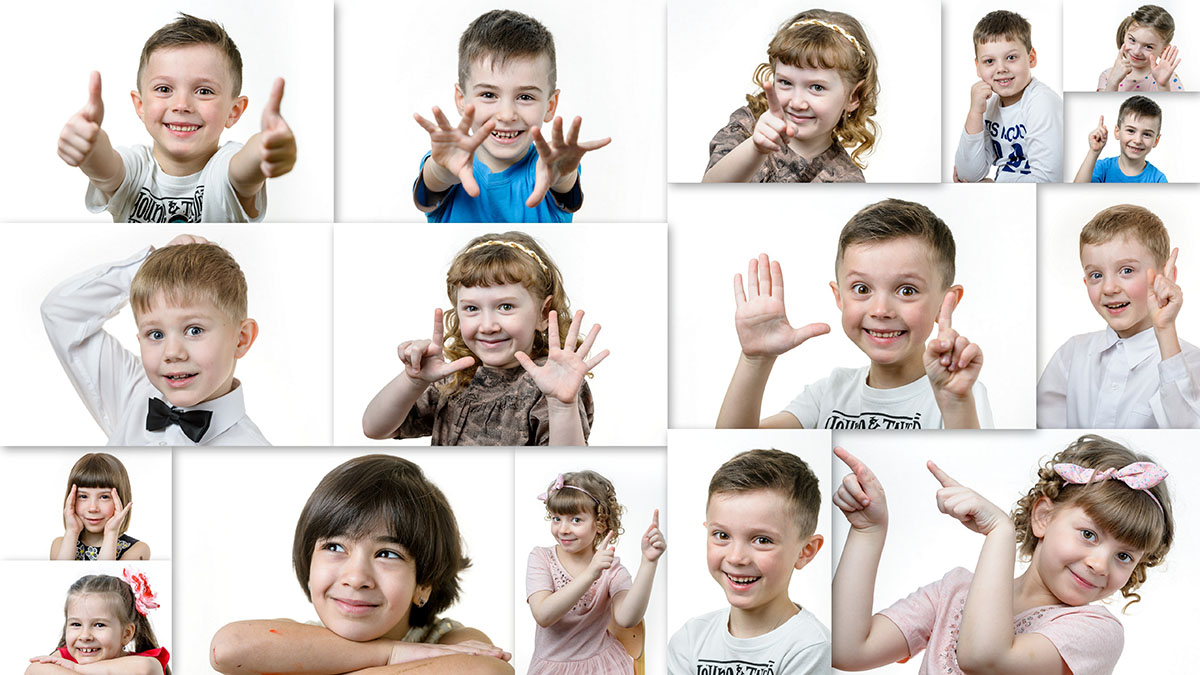 Фотосъёмка портретов для выпусных дипломов в детском саду.